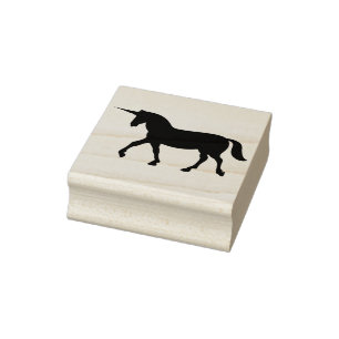 unicorn silhouette (kunstzegel) rubberstempel