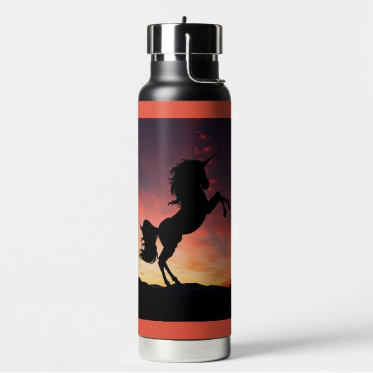 Unicorn Silhouette Water Fles (Links)