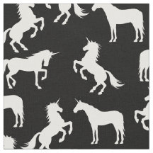 Unicorn Silhouettes Black en White
