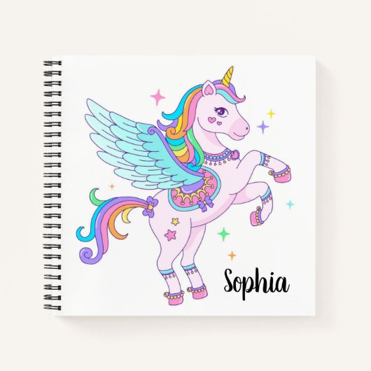 Unicorn Sketchbook Notitieboek (Voorkant)