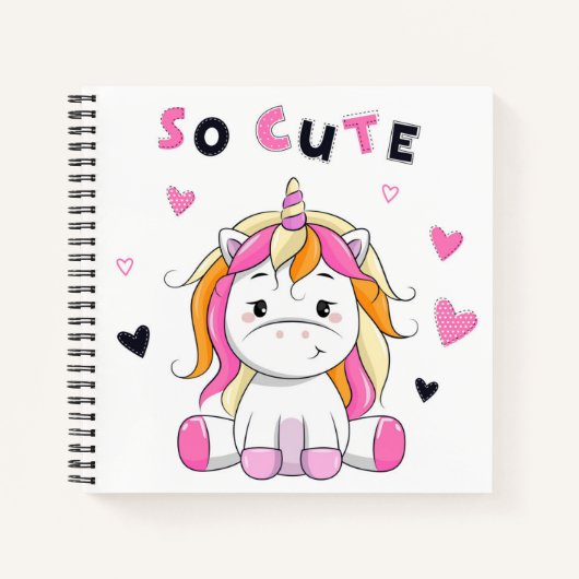 Unicorn Sketchbook Notitieboek (Voorkant)