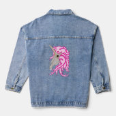 Unicorn Skull Denim Jacket (Achterkant)