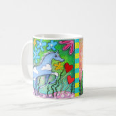 Unicorn + Sky Horse Coffee Mok (Voorkant links)