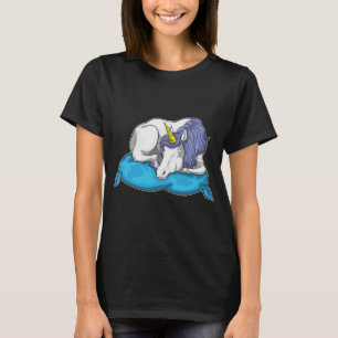 Unicorn Slapende Pillow T-shirt