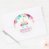 Unicorn Sleepy Anniversaire Fête Favoriser Sticker (Enveloppe)