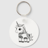 Unicorn Sleutelhanger (Achterkant)