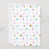 Unicorn slime party-uitnodiging kaart (Achterkant)