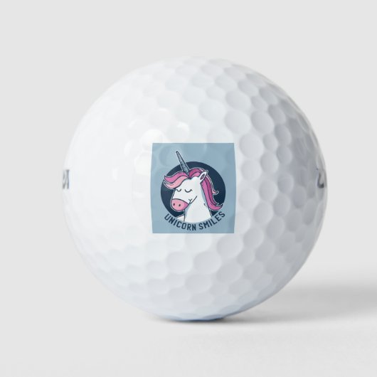 Unicorn Smile Golfballen (Voorkant)