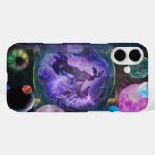 Unicorn Space iPhone 13 coque (Verso (horizontal))