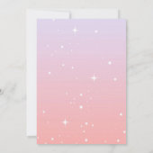 Unicorn Sparkle 1er anniversaire Invitation (Dos)