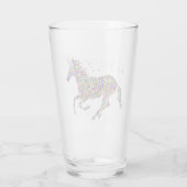 Unicorn Sparkle Glass Glas (Achterkant)
