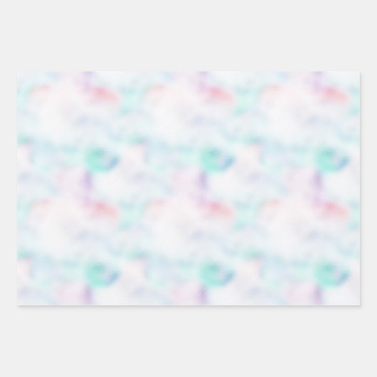 Unicorn Sparkle glitzy glitter goudregenboog Inpakpapier Vel (Voorkant 3)