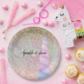Unicorn Sparkle Papieren Bordje (Feest)