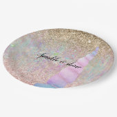 Unicorn Sparkle Papieren Bordje (Gekanteld)