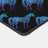 Unicorn Sparkles aqua bleu ombre noir (Coin)