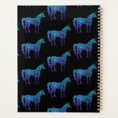 Unicorn Sparkles aqua blue ombre motif Monogramme (Dos)