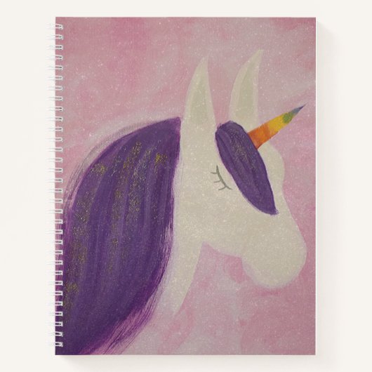 Unicorn Spiral notebook Notitieboek (Voorkant)