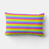 Unicorn springende regenboogstrepen, aangepaste na kussen (Achterkant)