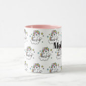 Unicorn Sprinkles Kawaii Cute cup mug (Centre)