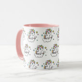 Unicorn Sprinkles Kawaii Cute cup mug (Devant gauche)