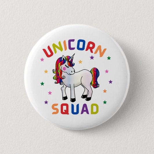 Unicorn Squad Ronde Button 5,7 Cm (Voorkant)