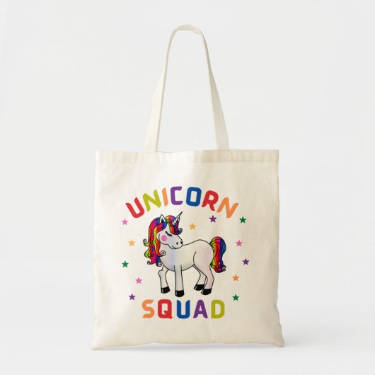 Unicorn Squad Tote Bag (Voorkant)