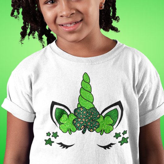 Unicorn St. Patrick's Day Green Shamrock T-shirt