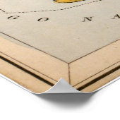  Unicorn Star Constellation Map Afdrukken Poster (Hoek)