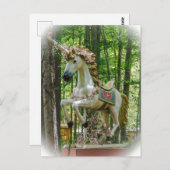 Unicorn Statue Briefkaart (Voorkant / Achterkant)