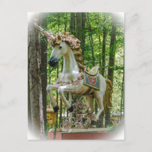 Unicorn Statue Briefkaart