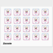 Unicorn Stickers Roller Skating Party favorise le  (Feuille)