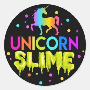 Unicorn Stickers Slime, Étiquettes Slime, faveurs