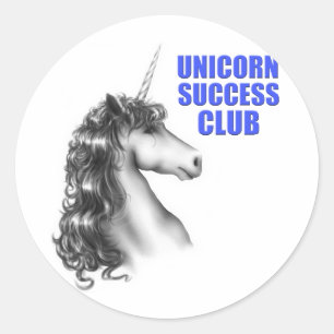 Unicorn Succesclub Ronde Sticker