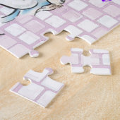 Unicorn Sun Rainbow Jigzaag Puzzle Daisy Legpuzzel (Zijkant)