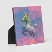 Unicorn Tabletop Plaque 5,25 inch (Cupcake Roze) Fotoplaat (Voorkant)