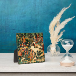 Unicorn Tapestries middeleeuwse klassieker verdedi Fotoplaat