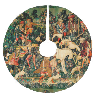 Unicorn Tapestries middeleeuwse klassieker verdedi Kerstboom Rok