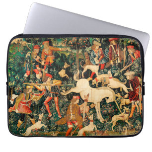 Unicorn Tapestries middeleeuwse klassieker verdedi Laptop Sleeve