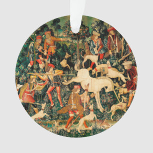 Unicorn Tapestries middeleeuwse klassieker verdedi Ornament