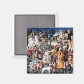 Unicorn Tapestry #6 magnet Magneet (Voorkant / Achterkant)