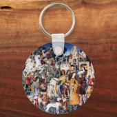 Unicorn Tapestry #6 sleutelhanger (Voorkant)