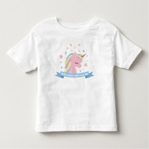 Unicorn tee shirt - "maak magie elke dag mogelijk"