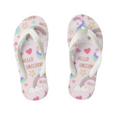 Unicorn-Teenslippers Kinder Teenslippers (Voetbed)