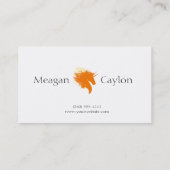 Unicorn tegen brand visitekaartje (Achterkant)