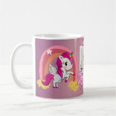 Unicorn Thème 2ème anniversaire Mug Souvenir (Gauche)