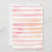 Unicorn Thème Baby Birthday Invitation (Dos)