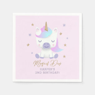 Unicorn Theme Birthday Party Servet
