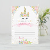 Unicorn Time Capsule Matching insert card Kaart (Staand voorkant)