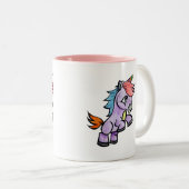 Unicorn Tweekleurige Koffiemok (Voorkant rechts)