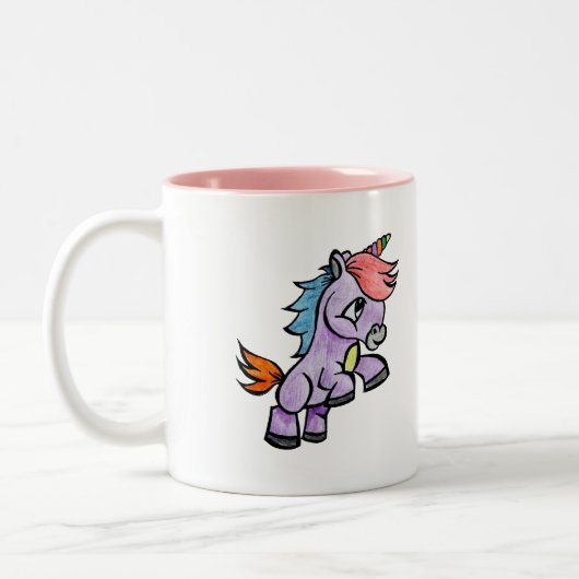 Unicorn Tweekleurige Koffiemok (Links)